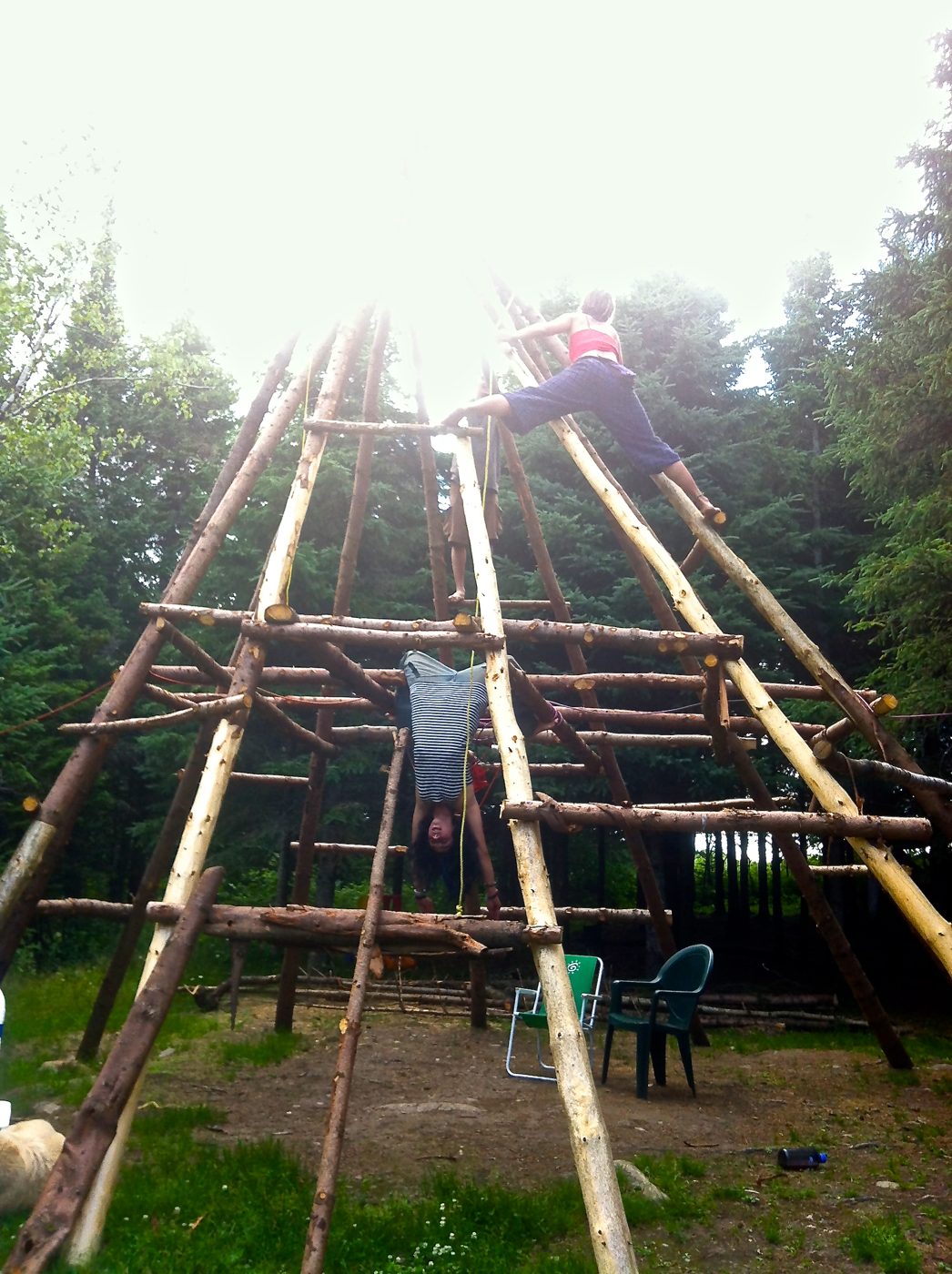 July 8, 2012: a stage frame in the trees, a year before the Neverland.
