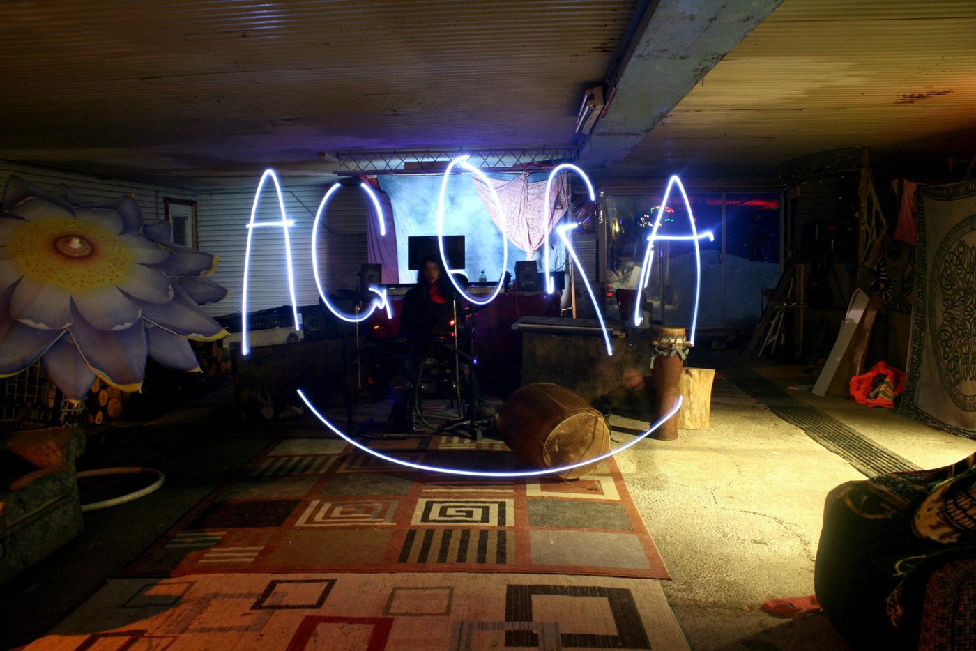 The same light painting, wider.