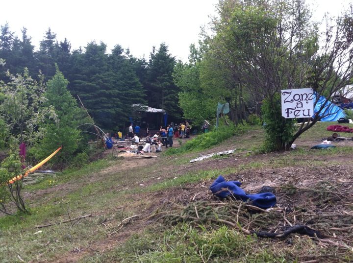 "Fire zone": the Sundari 2011 camp, in the morning.