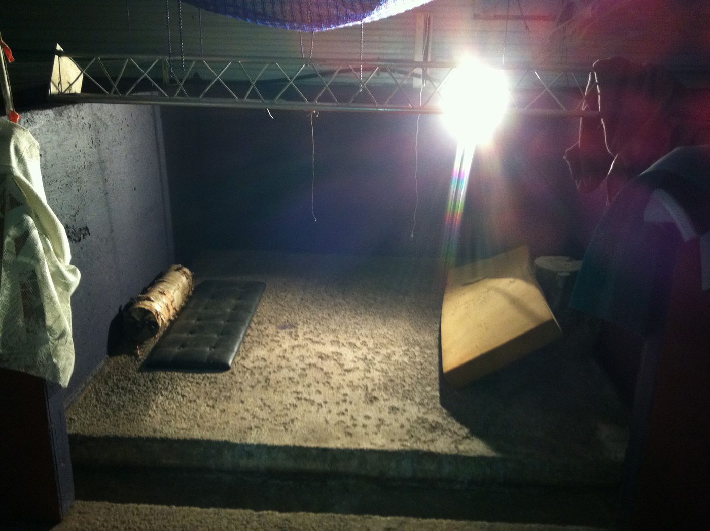 The indoor camping hall, November 2011.