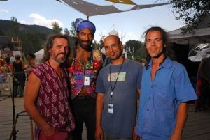 The Dreamtree Project (Adham Shaikh and Uwe Neumann) and their musicians, headliners of the Sundari Festival 2011. Photo from the event's page.