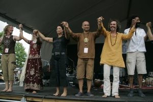 The Dreamtree Project's musicians taking a bow. Photo from the Sundari 2011 event page.