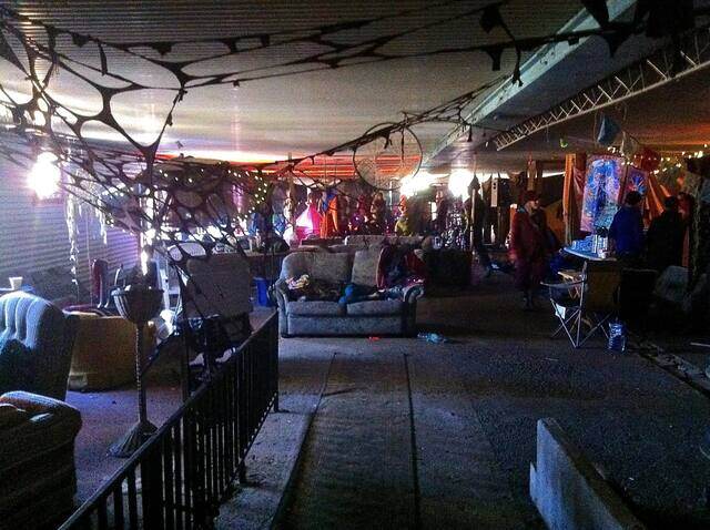 Fall 2012: the indoor campground, Oct. 8, 2012