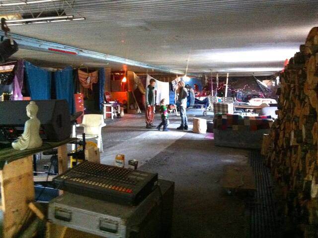 Fall 2012: the indoor campground, Nov. 20, 2012